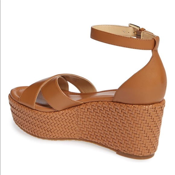 Michael Kors Desiree Acorn Wedge Heels Woven - Picture 2 of 8